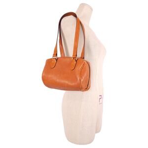 Vintage Bric's Leather Mini Duffle Bag